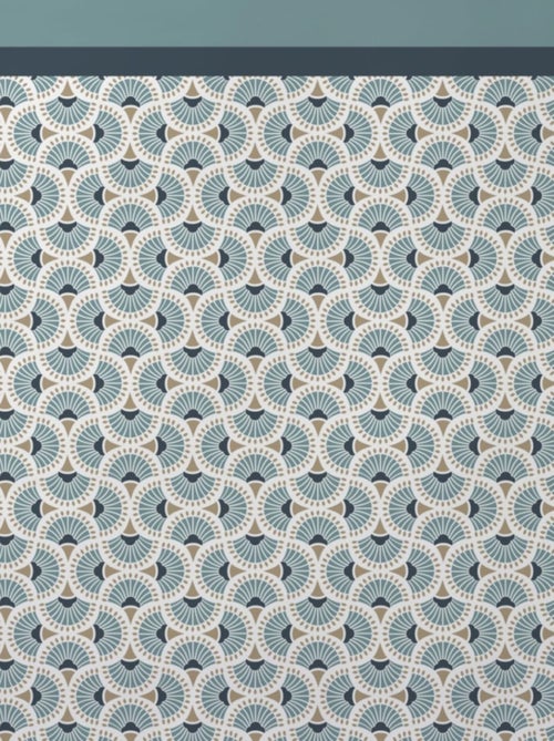 Housse de couette 240x220 BLUE + 2 taies 100% coton - Kiabi