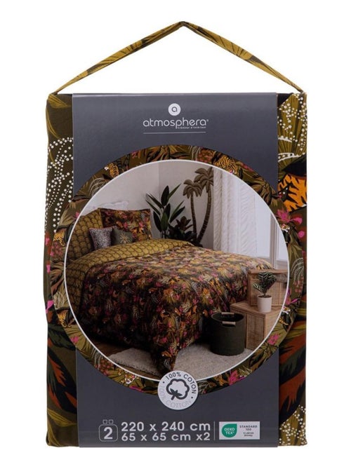 Housse de couette 240x220 Boudoir + 2 taies coton 57 fils - Kiabi