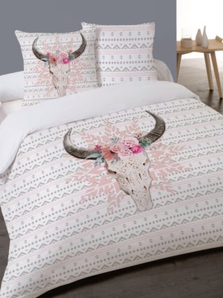 Housse de couette 240x220 BUFFELA BELLA + 2 taies 100% coton
