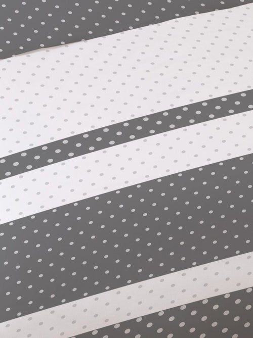 Housse de couette 240x220 CANDY DOTS + 2 taies 100% coton 57 fils - Kiabi
