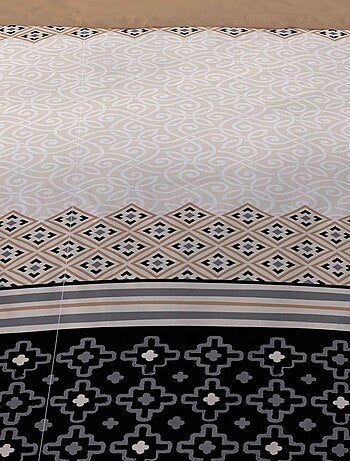 Housse de couette 240x220 CASPAR + 2 taies 100% coton