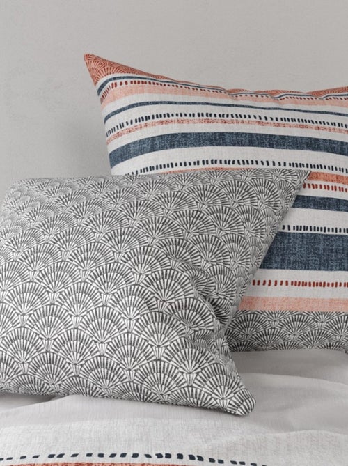 Housse de couette 240x220 CHAKRA + 2 taies coton 57 fils - Kiabi