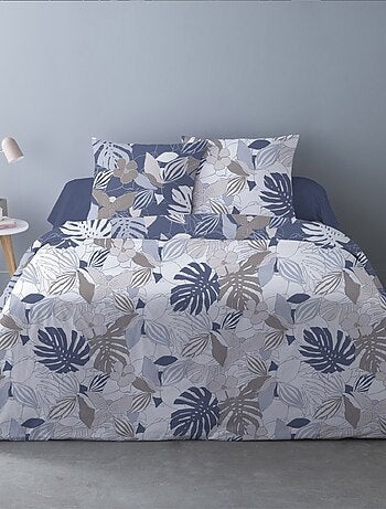 Housse de couette 240x220 Chika bleu + 2 taies