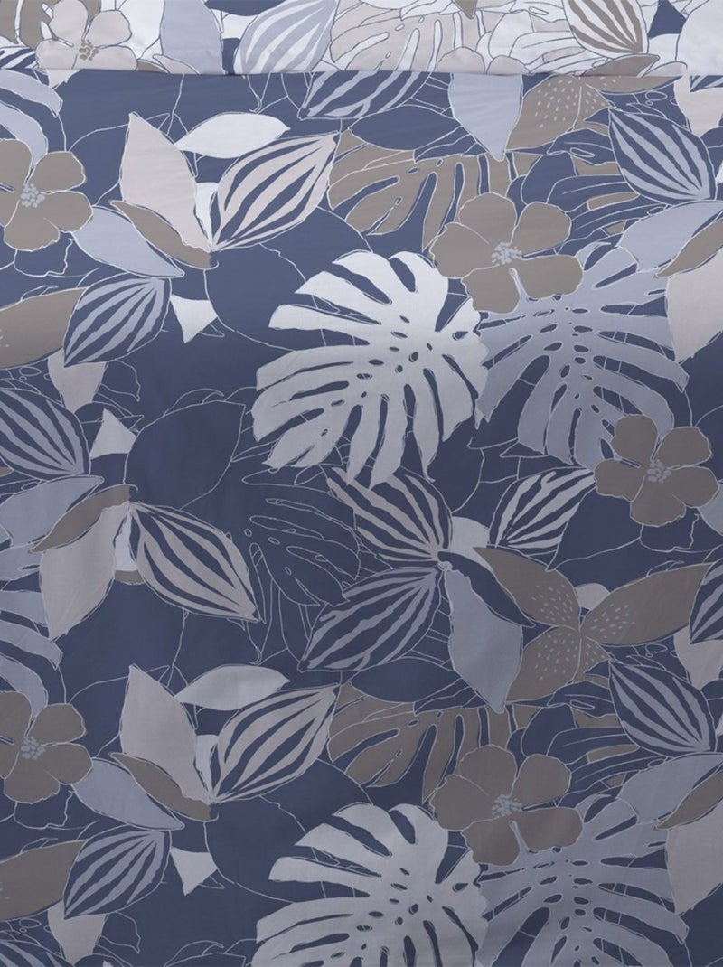 Housse de couette 240x220 Chika bleu + 2 taies Bleu - Kiabi