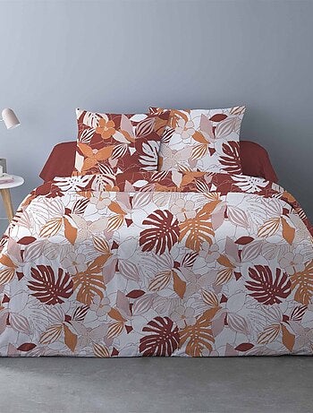Housse de couette 240x220 Chika rouge + 2 taies
