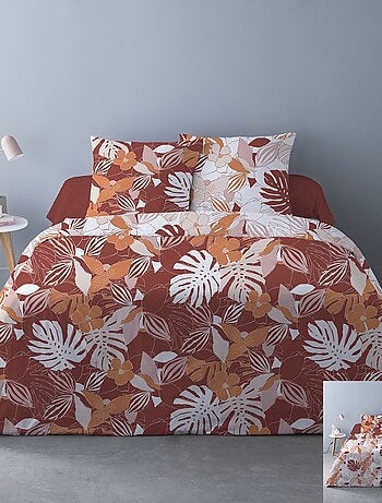 Housse de couette 240x220 Chika rouge + 2 taies