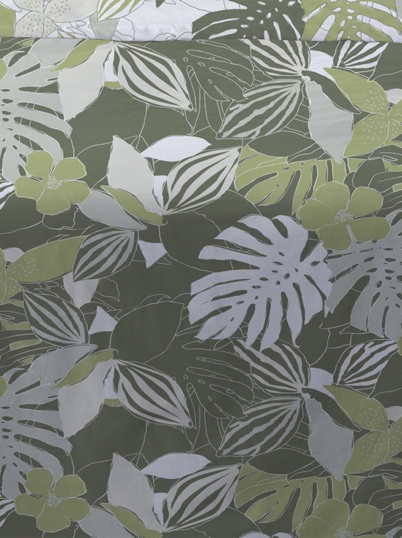 Housse de couette 240x220 Chika vert + 2 taies Vert - Kiabi