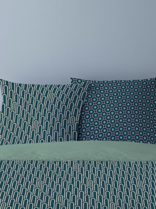 Housse de couette 240x220 CLEO + 2 taies 100% coton - Kiabi Housse de couette 240x220 CLEO + 2 taies 100% coton - Kiabi