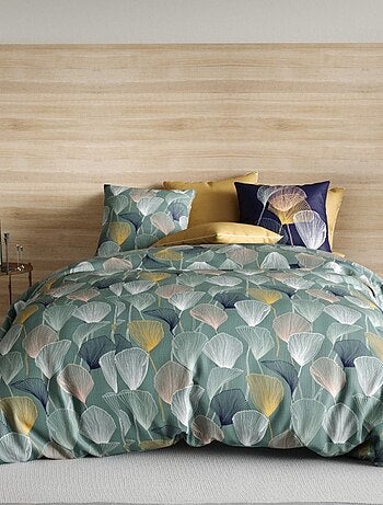 Housse de couette 240x220 COTTEY + 2 taies coton 57 fils