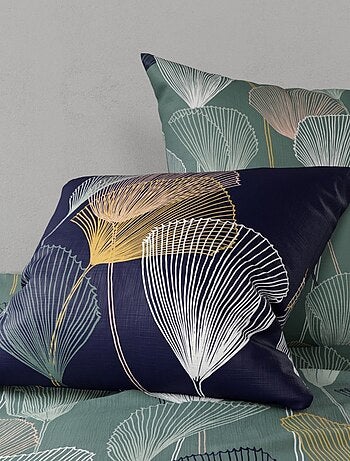 Housse de couette 240x220 COTTEY + 2 taies coton 57 fils