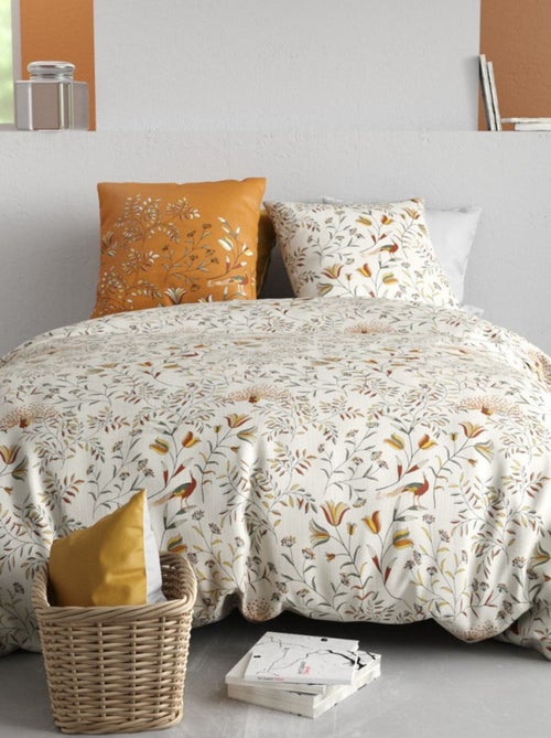 Housse de couette 240x220 DEMIL + 2 taies coton 57 fils - Kiabi