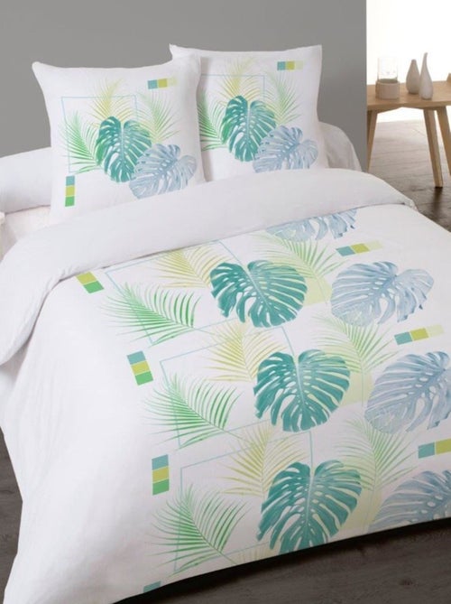 Housse de couette 240x220 DION + 2 taies 100% coton - Kiabi