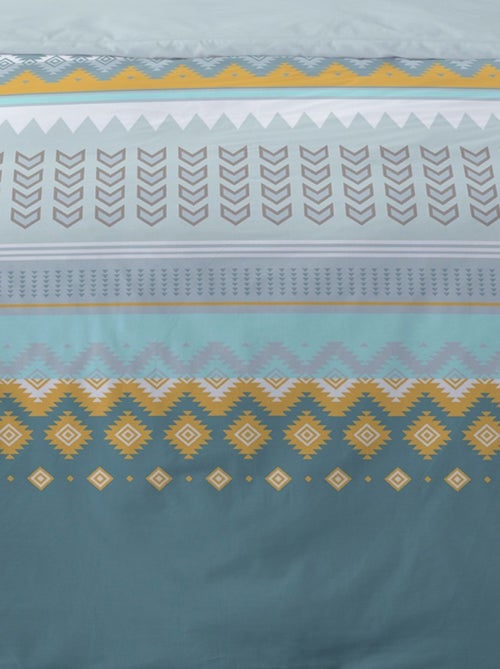 Housse de couette 240x220 ELKI + 2 taies 100% coton - Kiabi Housse de couette 240x220 ELKI + 2 taies 100% coton - Kiabi