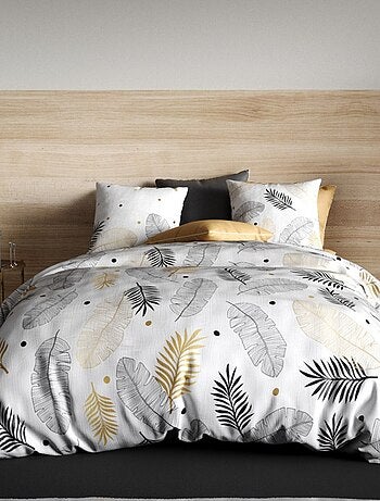 Housse de couette 240x220 ENVOLE + 2 taies coton 57 fils