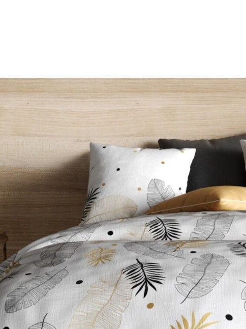 Housse de couette 240x220 ENVOLE + 2 taies coton 57 fils - Kiabi