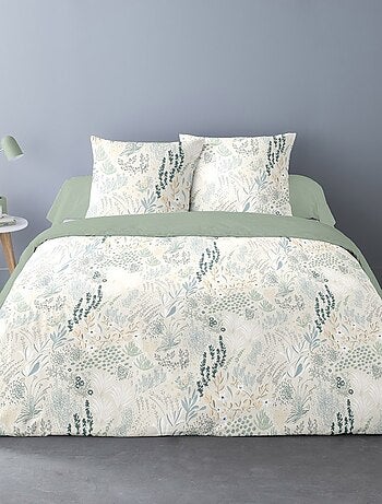 Housse de couette 240x220 Epicéa + 2 taies polycoton