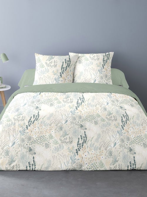 Housse de couette 240x220 Epicéa + 2 taies polycoton - Kiabi Housse de couette 240x220 Epicéa + 2 taies polycoton - Kiabi