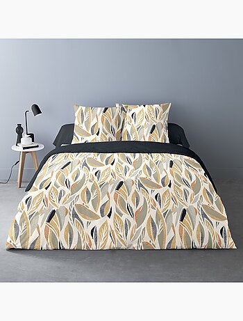 Housse de couette 240x220 ESTHER + 2 taies matière Polaire