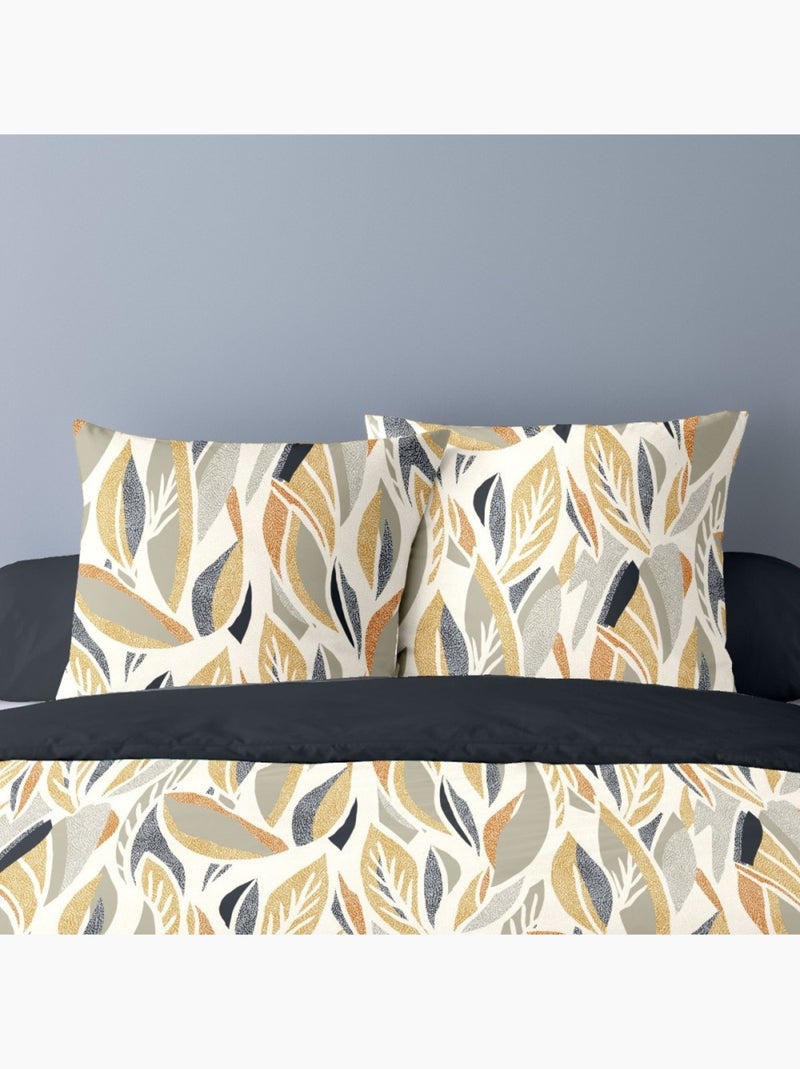 Housse de couette 240x220 ESTHER + 2 taies matière Polaire Multicolore - Kiabi