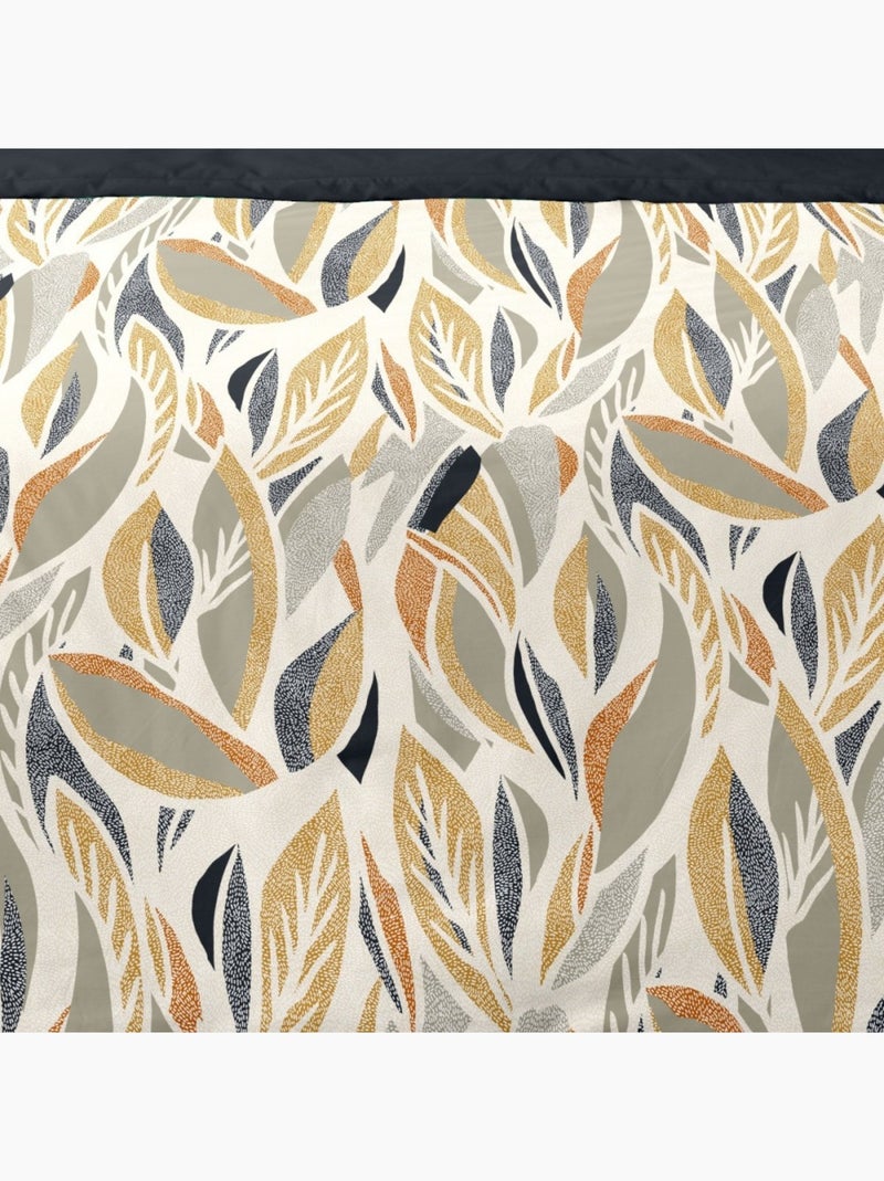 Housse de couette 240x220 ESTHER + 2 taies matière Polaire Multicolore - Kiabi