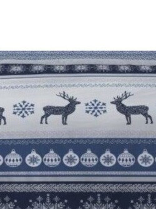 Housse de couette 240x220 FENRIS BLEU + 2 taies matière Polaire - Kiabi