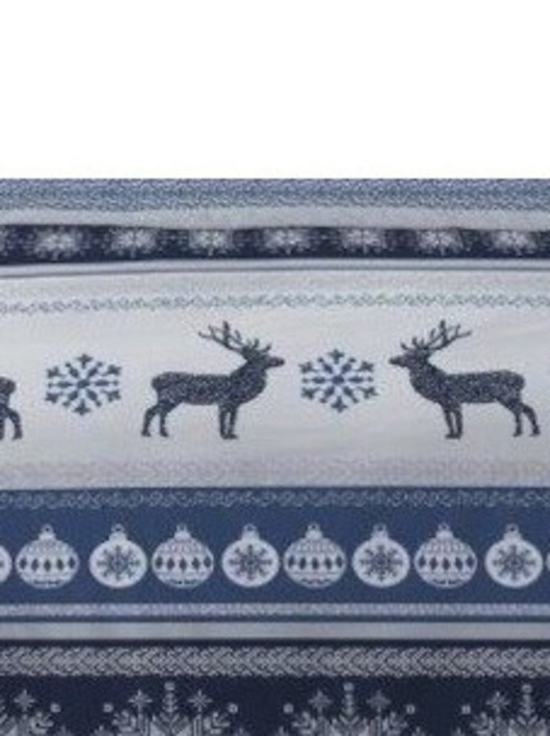 Housse de couette 240x220 FENRIS BLEU + 2 taies matière Polaire Bleu - Kiabi