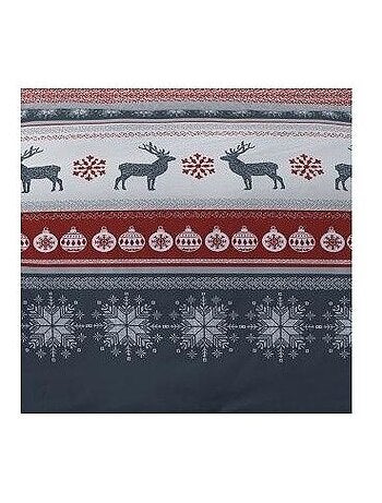 Housse de couette 240x220 FENRIS Rouge + 2 taies matière Polaire