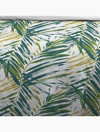 Housse de couette 240x220 finition rabat + 2 taies coton 57 fils