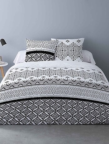 Housse de couette 240x220 GISELE + 2 taies 100% coton