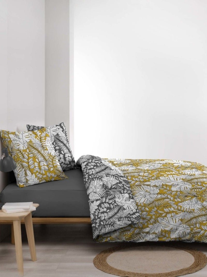 Housse de couette 240x220 GRASSE MAT + 2 taies 100% coton Multicolore - Kiabi
