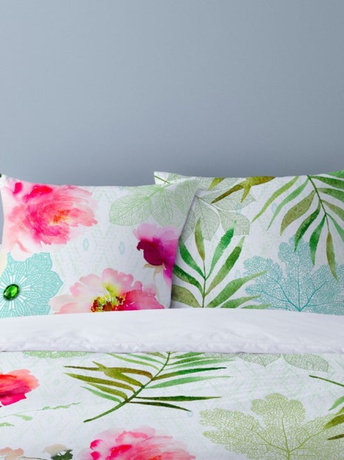 Housse de couette 240x220 HAINAN + 2 taies 100% coton - Kiabi