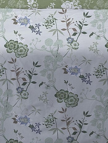 Housse de couette 240x220 Hana vert + 2 taies