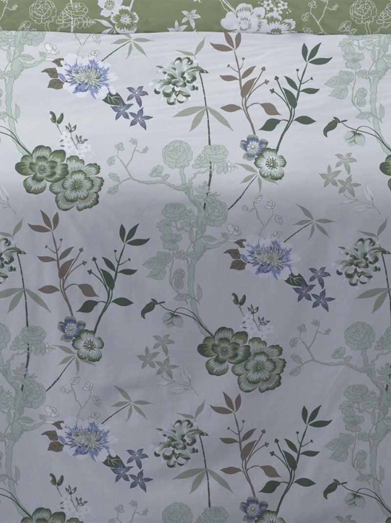 Housse de couette 240x220 Hana vert + 2 taies Vert - Kiabi