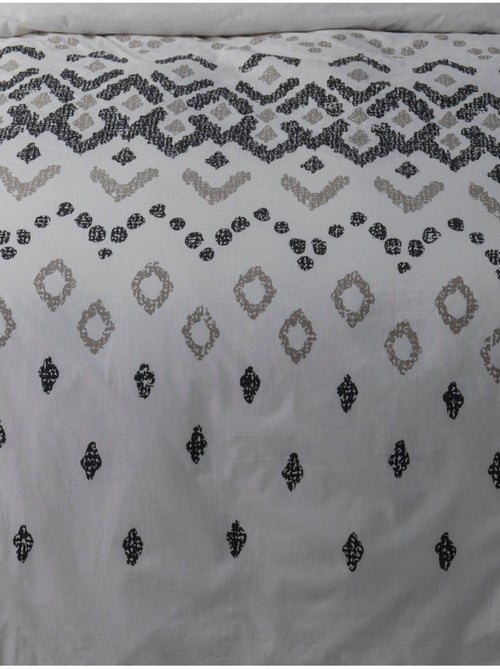 Housse de couette 240x220 HENRI + 2 taies Percale de coton - Kiabi