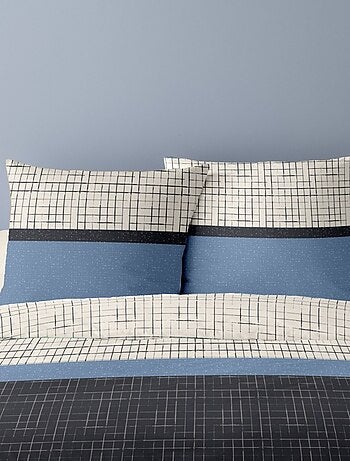 Housse de couette 240x220 HUGO + 2 taies en percale de coton 76fils
