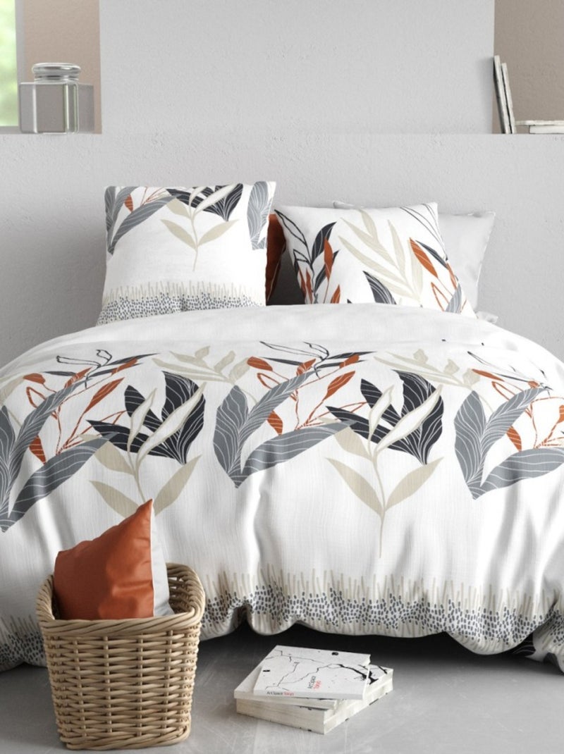 Housse de couette 240x220 IMANTA + 2 taies coton 57 fils Blanc - Kiabi