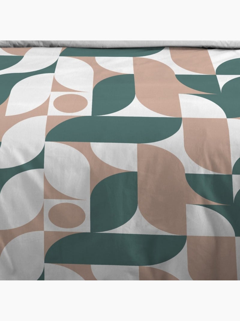 Housse de couette 240x220 JOAKIM + 2 taies 100% microfibre Multicolore - Kiabi