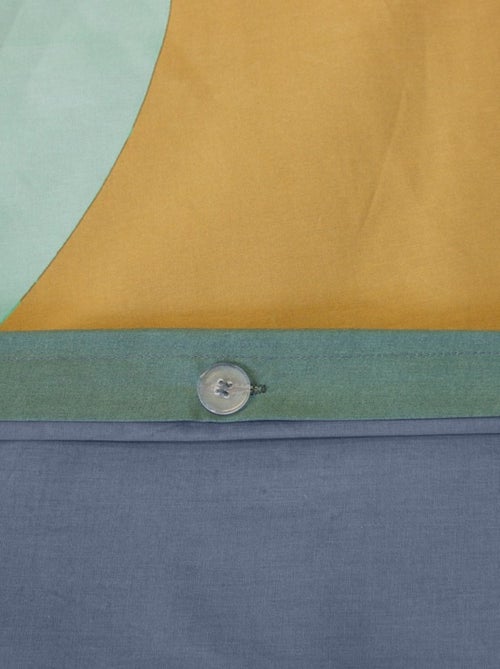 Housse de couette 240x220 JOELE + 2 taies 100% coton 57 fils/cm2 - Kiabi