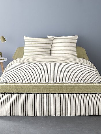 Housse de couette 240x220 KAITO + 2 taies 100% coton