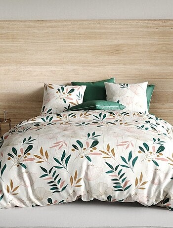 Housse de couette 240x220 KANO + 2 taies coton 57 fils