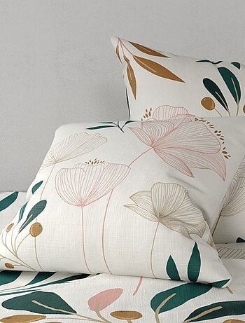 Housse de couette 240x220 KANO + 2 taies coton 57 fils