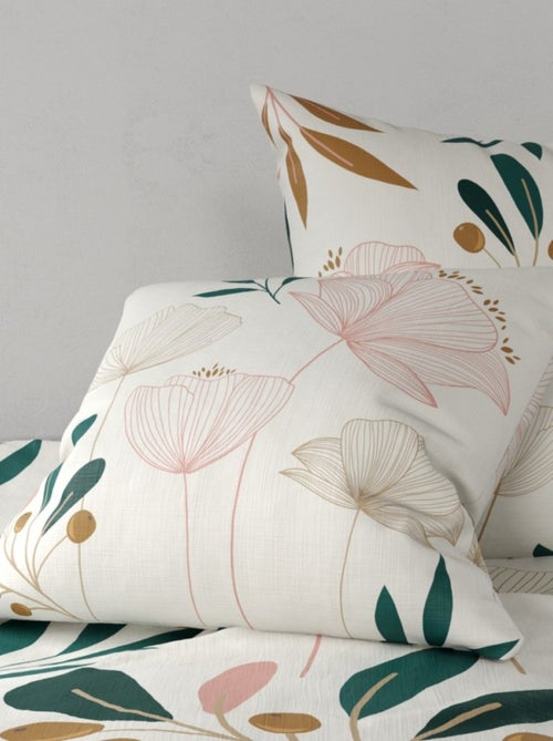 Housse de couette 240x220 KANO + 2 taies coton 57 fils - Kiabi Housse de couette 240x220 KANO + 2 taies coton 57 fils - Kiabi