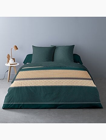 Housse de couette 240x220 LEVI + 2 taies matière Polaire