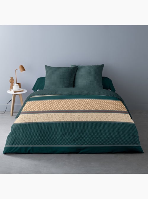 Housse de couette 240x220 LEVI + 2 taies matière Polaire - Kiabi Housse de couette 240x220 LEVI + 2 taies matière Polaire - Kiabi