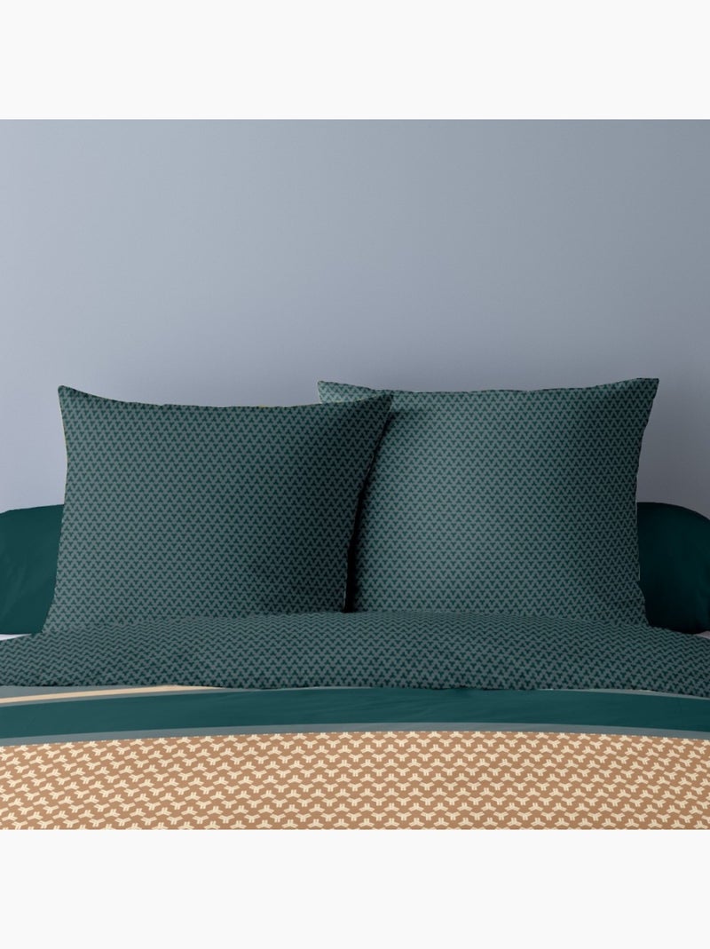 Housse de couette 240x220 LEVI + 2 taies matière Polaire Multicolore - Kiabi