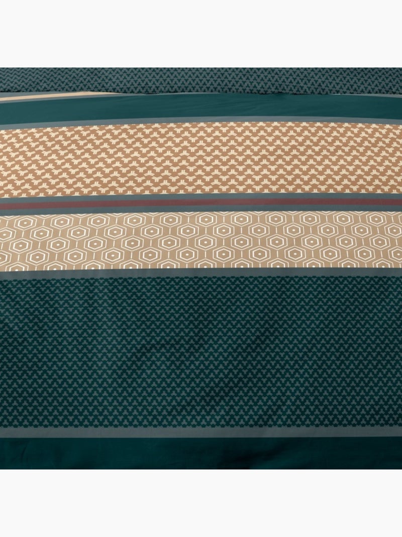 Housse de couette 240x220 LEVI + 2 taies matière Polaire Multicolore - Kiabi