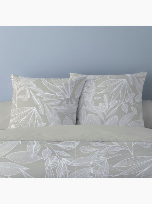 Housse de couette 240x220 LIMA + 2 taies Percale de coton - Kiabi