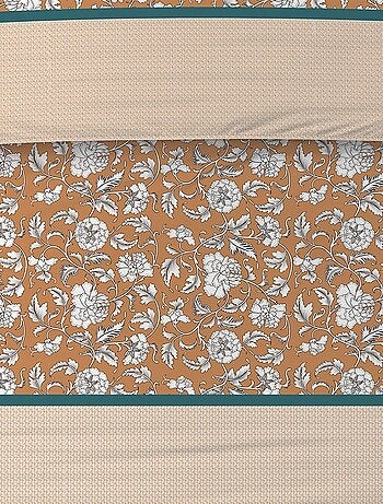 Housse de couette 240x220 Loni + 2 taies coton 57 fils