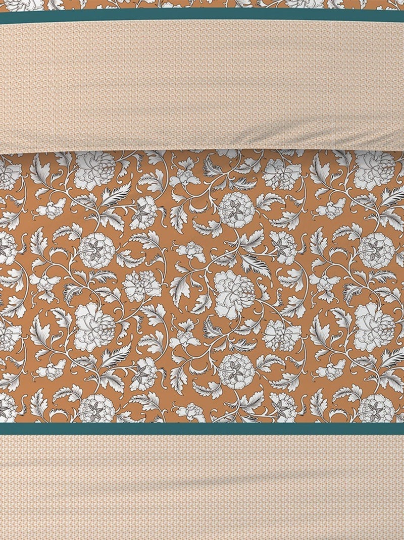 Housse de couette 240x220 Loni + 2 taies coton 57 fils Jaune - Kiabi