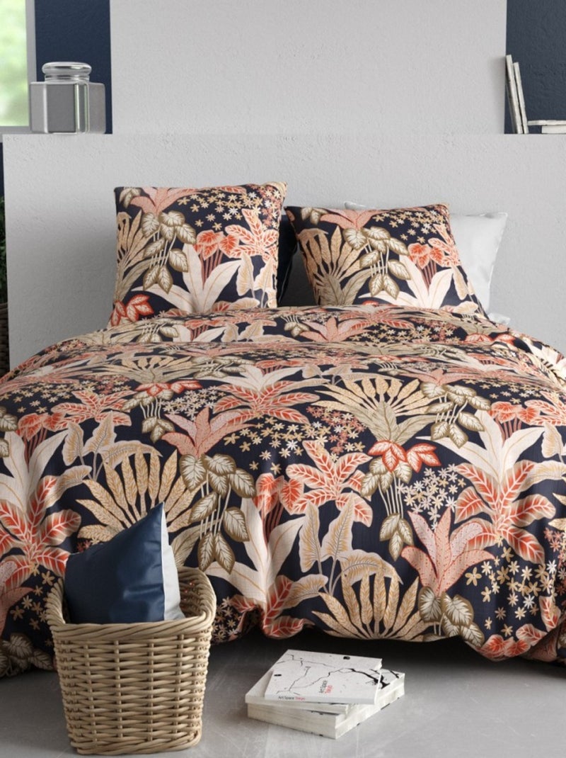 Housse de couette 240x220 LOUISIANE + 2 taies coton 57 fils Multicolore - Kiabi